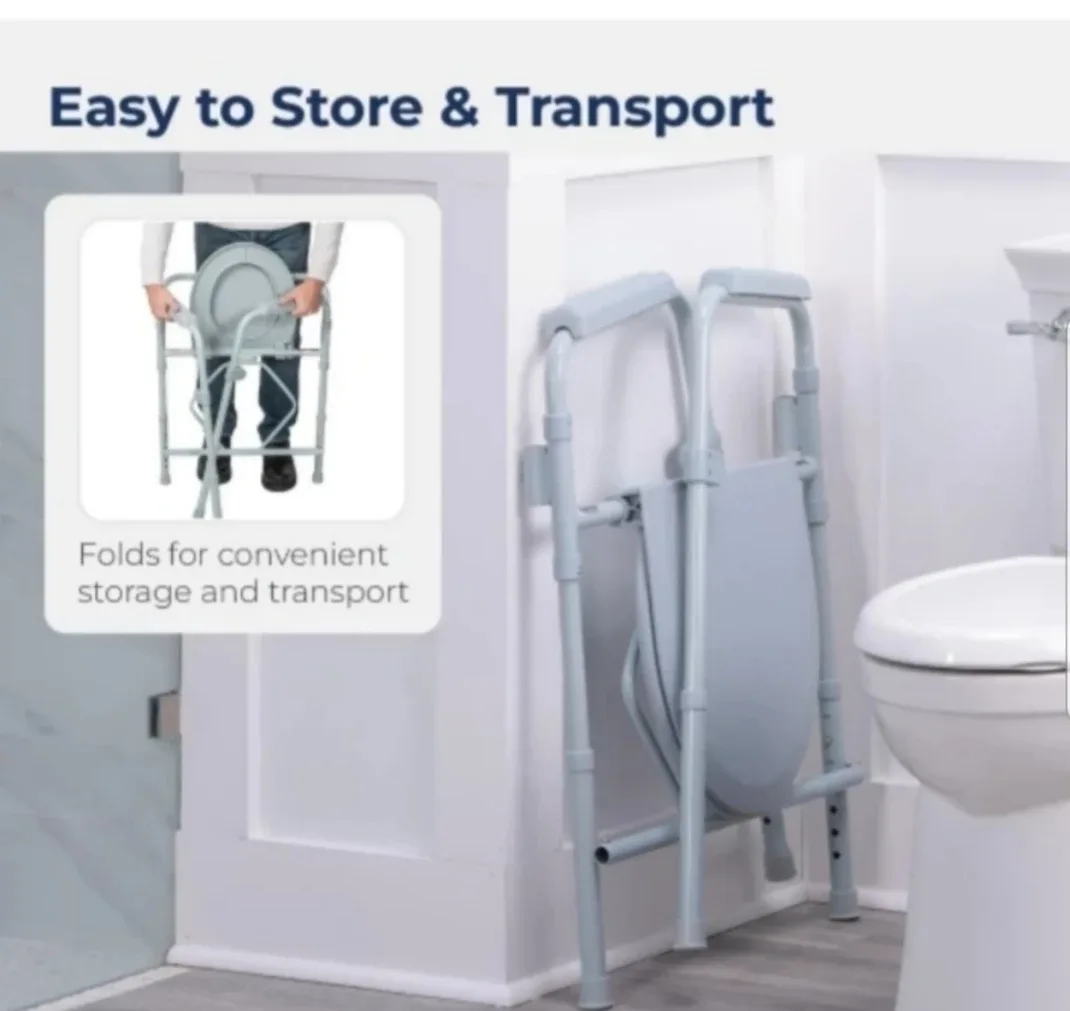 Adjustable Height Commode Chair brand new image indicator(3)