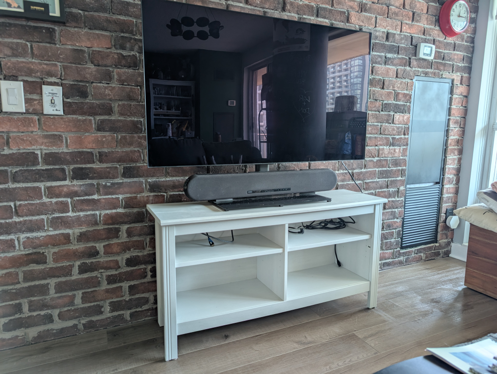 IKEA Brusali White TV Stand