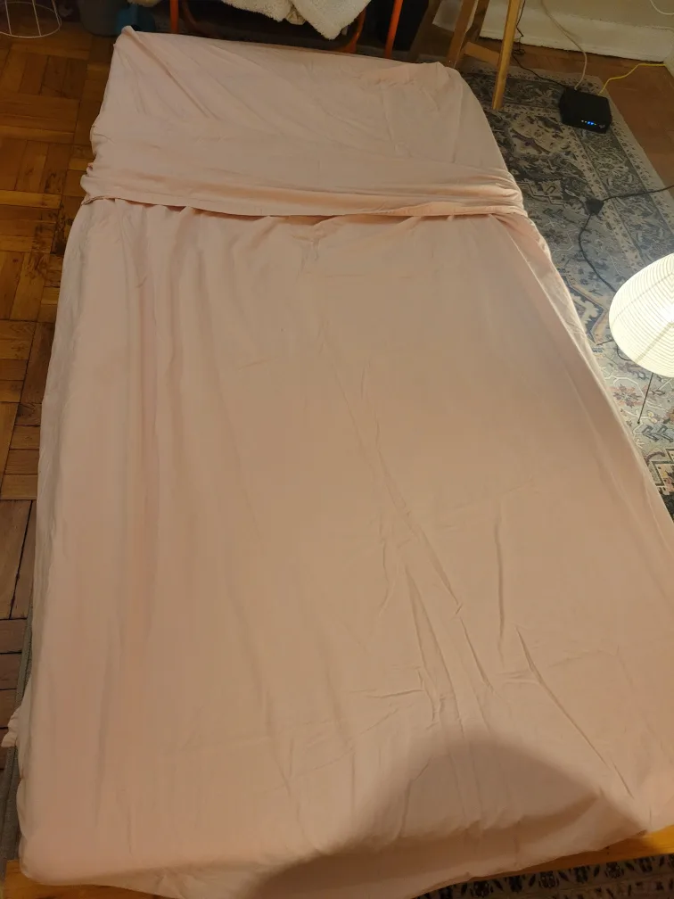 Twin futon wood frame with foldable foam mattress image indicator(10)