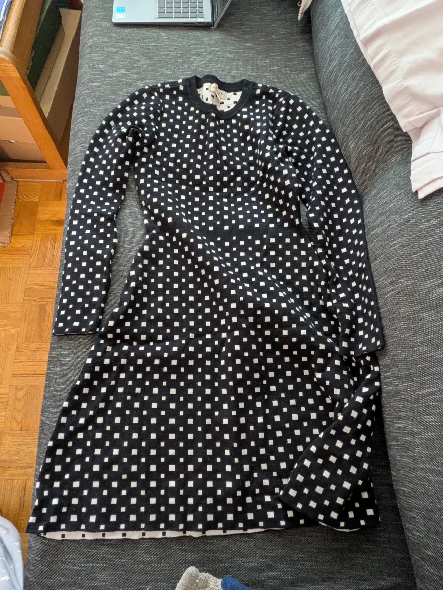 Maison Jules Black and White Dress - XS thumbnail