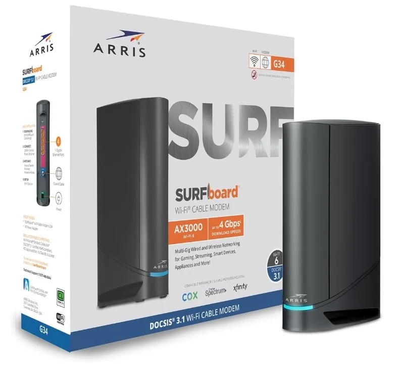 ARRIS SURFboard Wi-Fi Cable Modem thumbnail