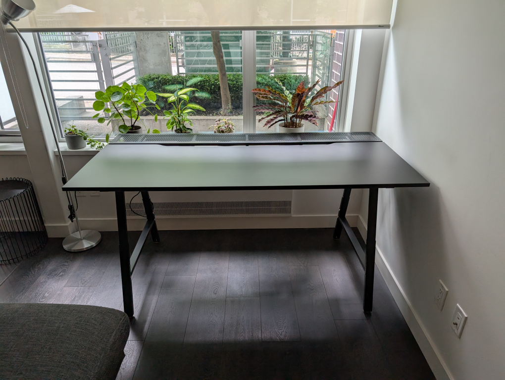 Ikea Utespelare Gaming Desk with Beaver Peak Desk Mat