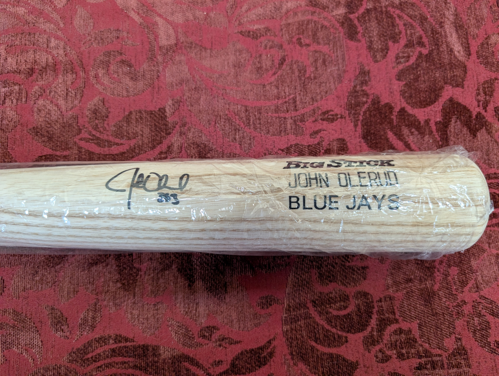 Rawlings Baseball Bat - John Olerud Autographed - photo 2