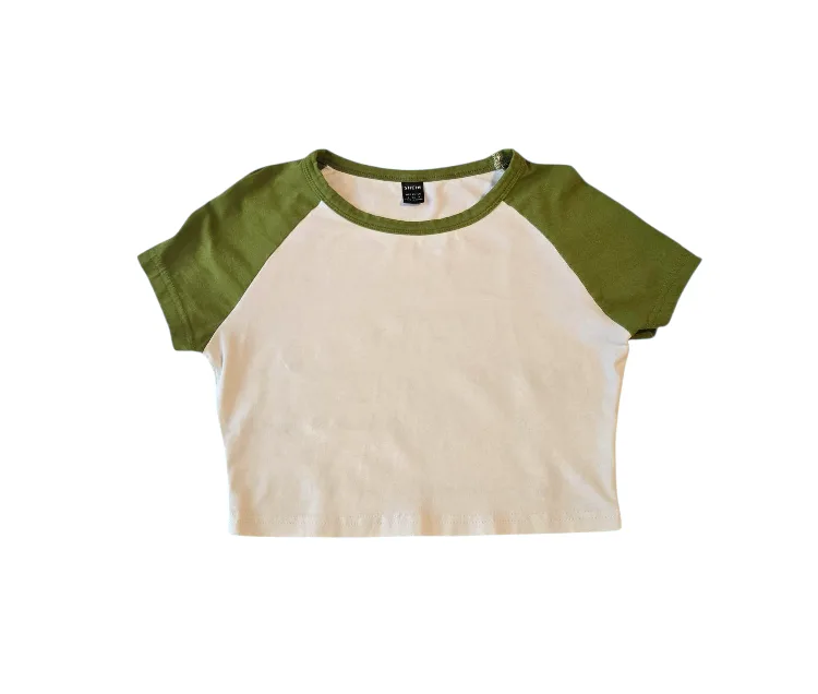 SHEIN Cropped Baseball Tee Small thumbnail