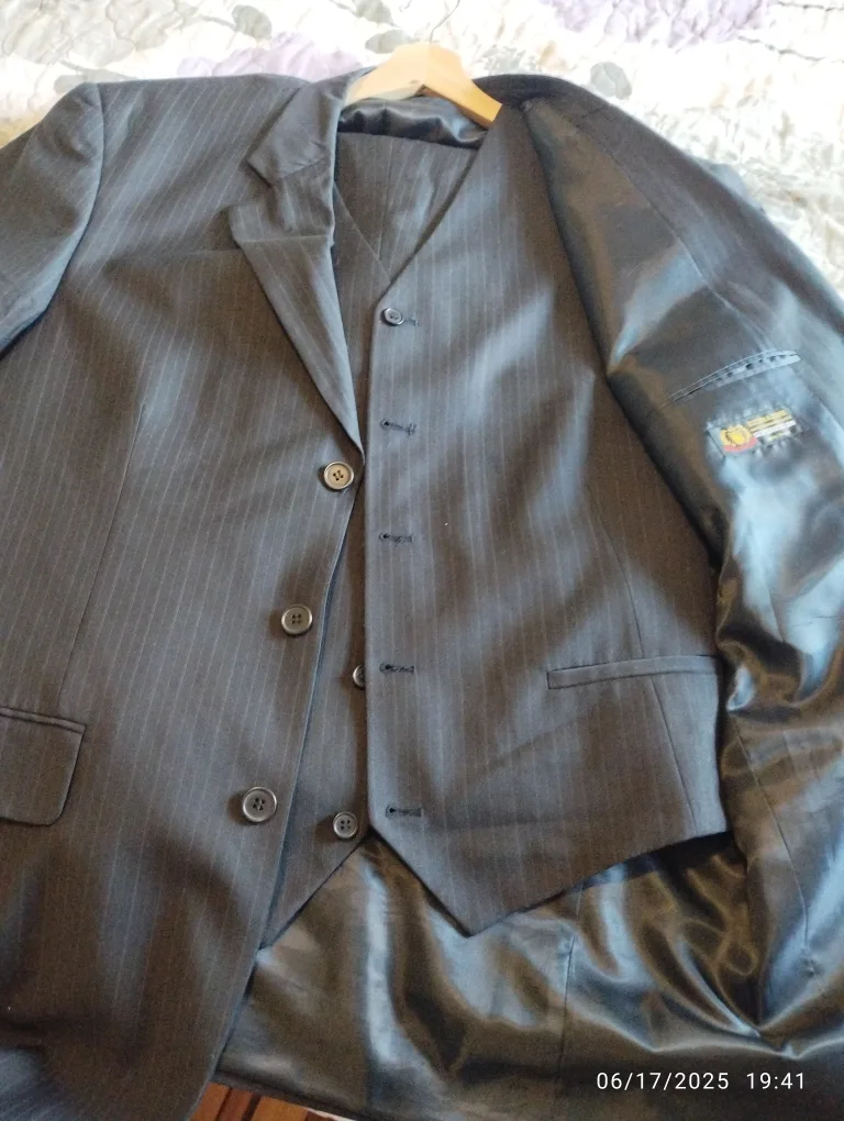 black Pinstripe Suit thumbnail