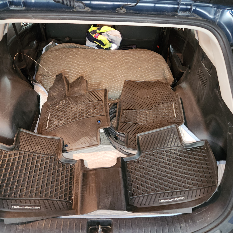 2020 2024 Toyota Highlander OEM Rubber Floor Mats