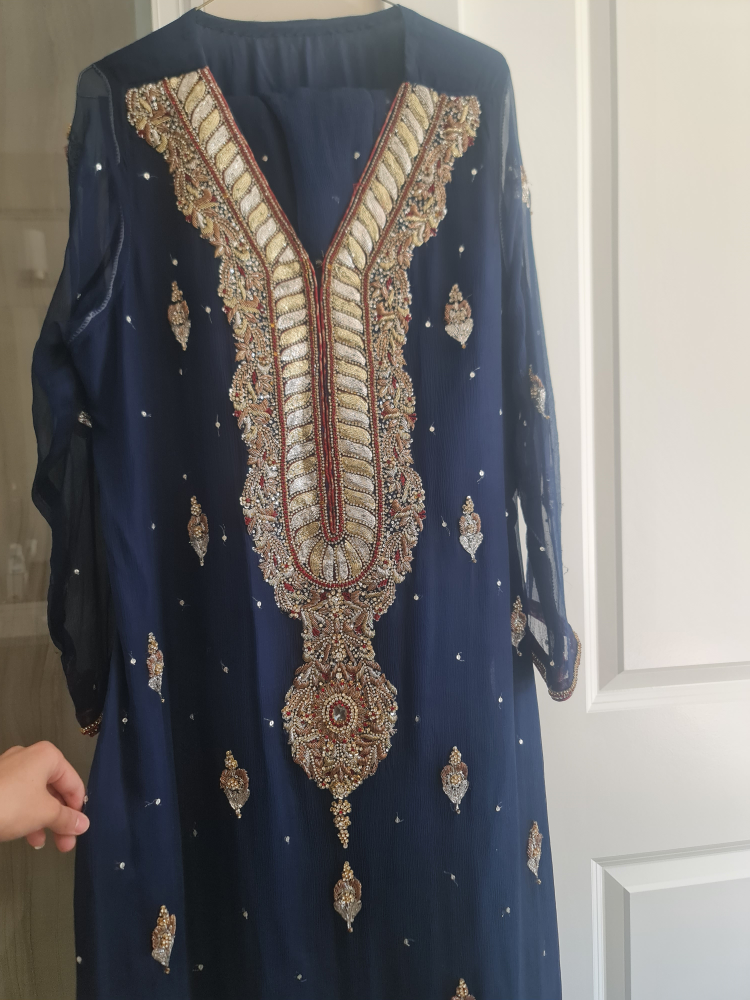Blue Embroidered Suit - photo 3