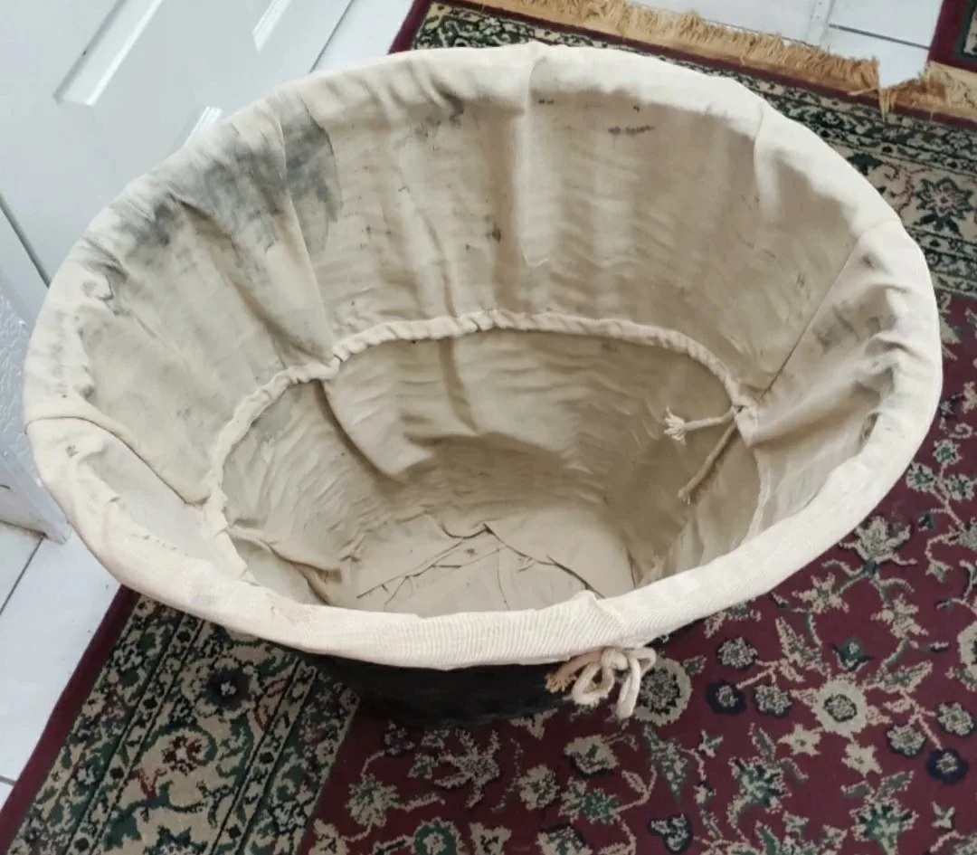 Woven Laundry Basket with Liner image indicator(3)