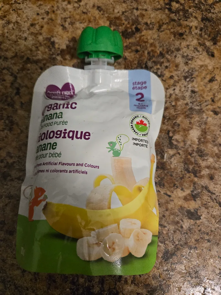 Parent's Choice Organic Banana Food Purée Stage 2. #freecycle thumbnail