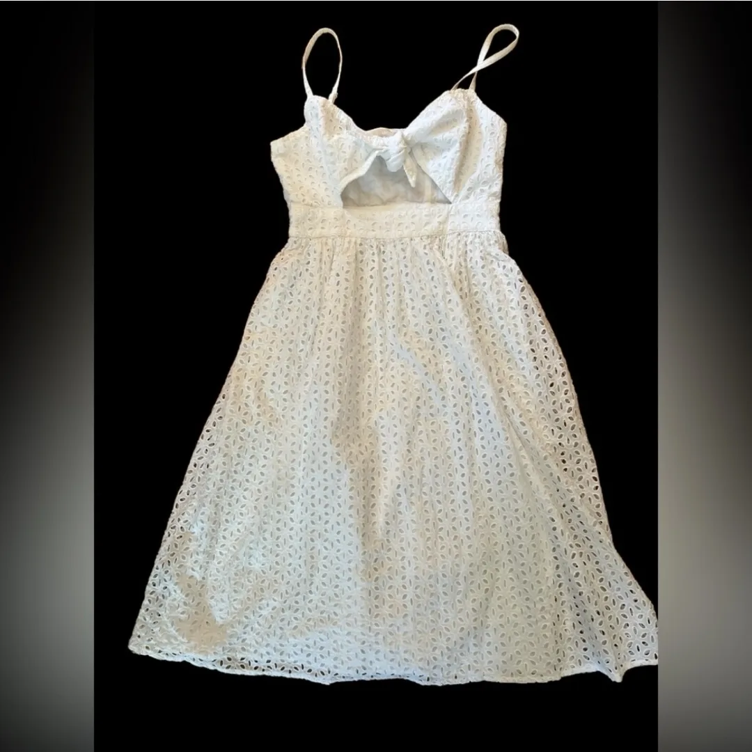 Michael Kors white eyelet dress thumbnail