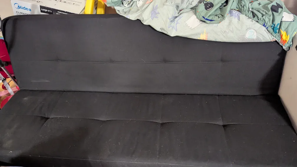 Black Futon Sofa Bed thumbnail