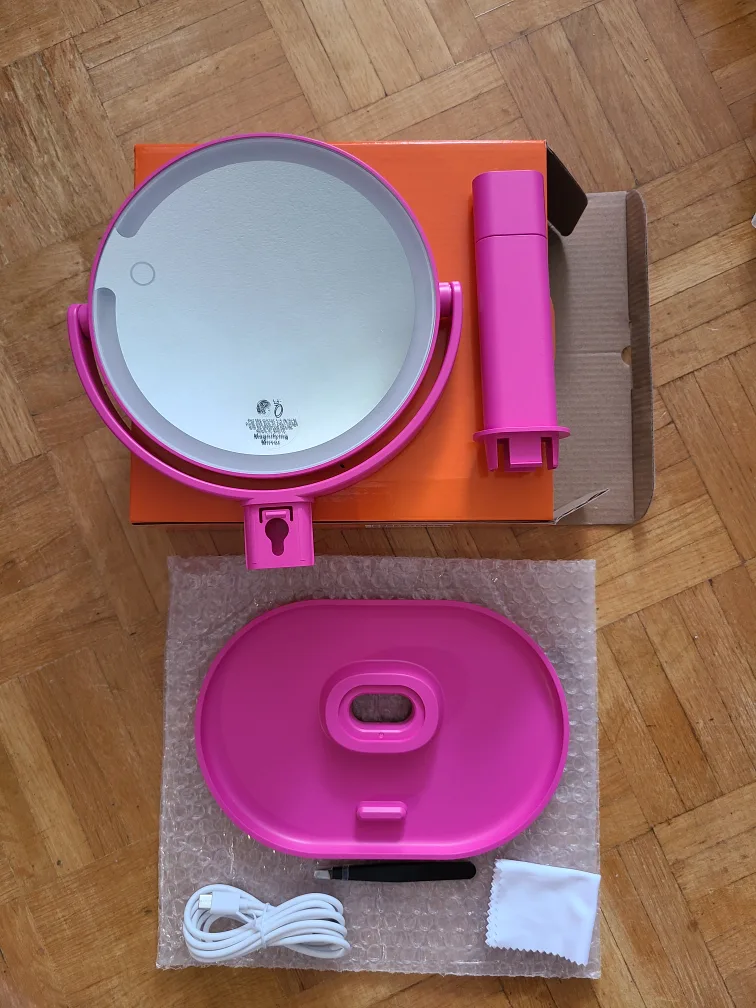 Adjustable Makeup Mirror with Lights image indicator(2)