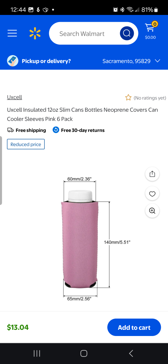 Pink Neoprene Can Coolers**10 pack** - photo 3