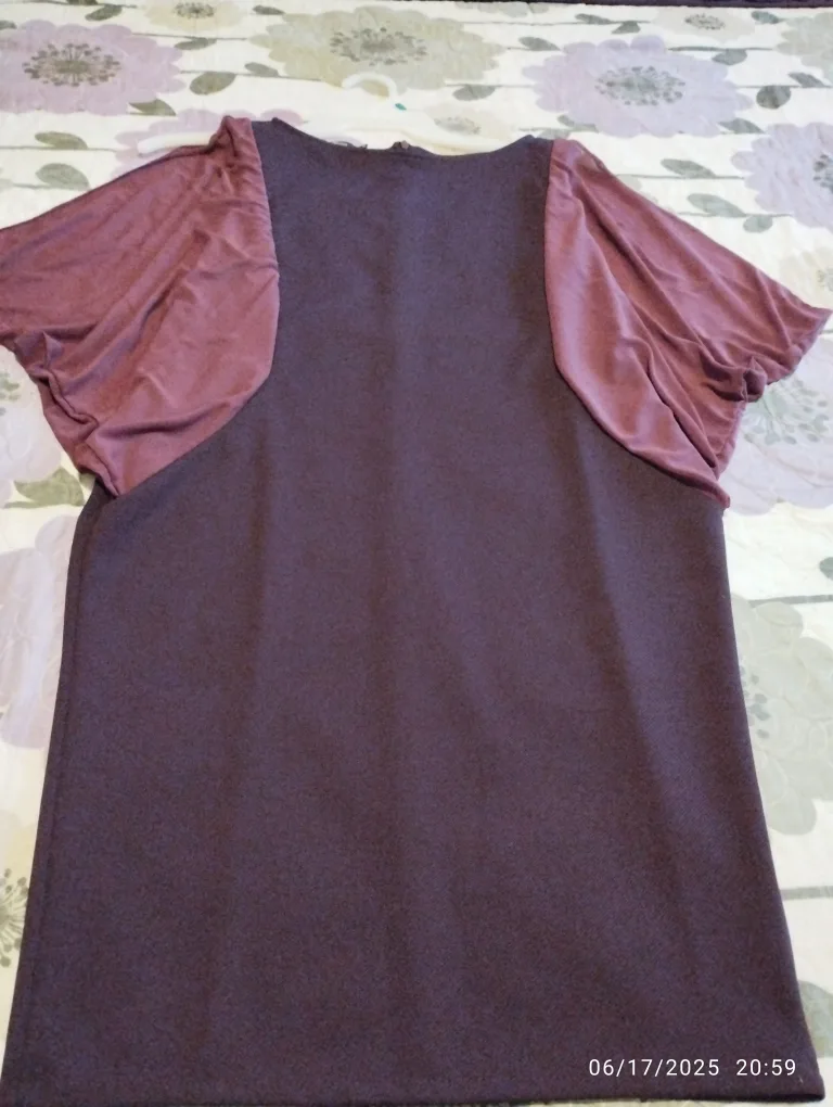Two-tone Dress with Cap Sleeves thumbnail