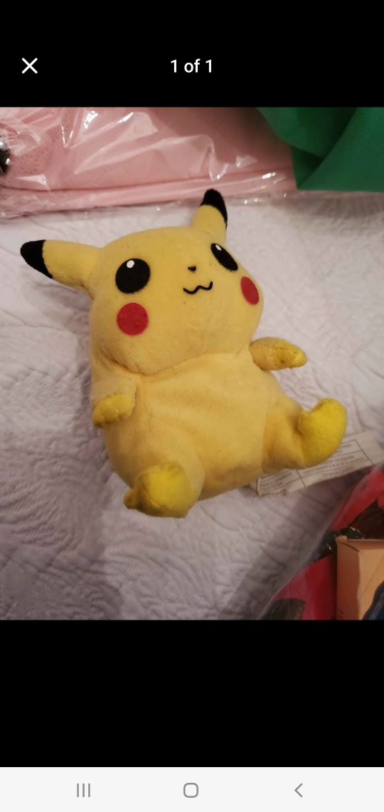 Pikachu Plush 1998 Vintage