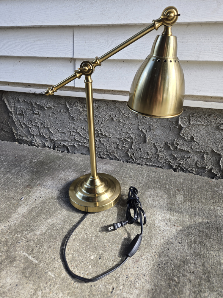 Adjustable Brass Desk Lamp - photo 2