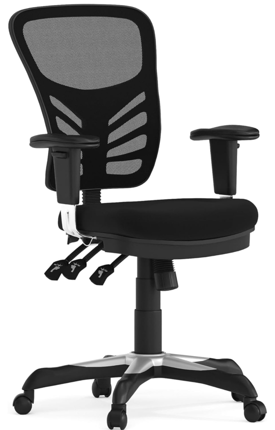 Black Adjustable Office Chair - photo 3