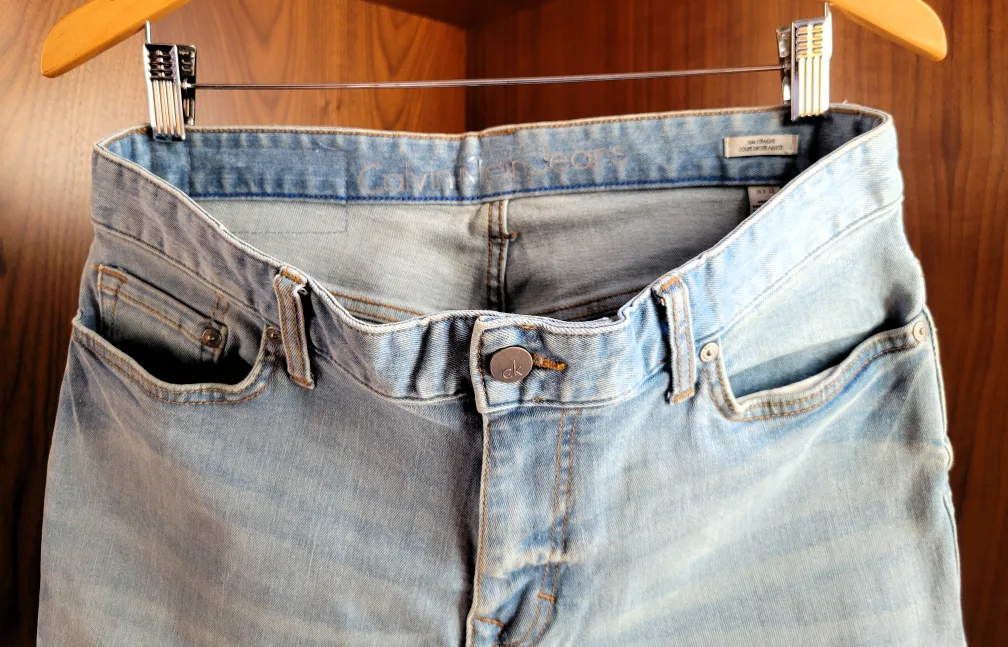 Men's Calvin Klein Light Blue Stone Wash Jeans - 31"x32" image indicator(2)