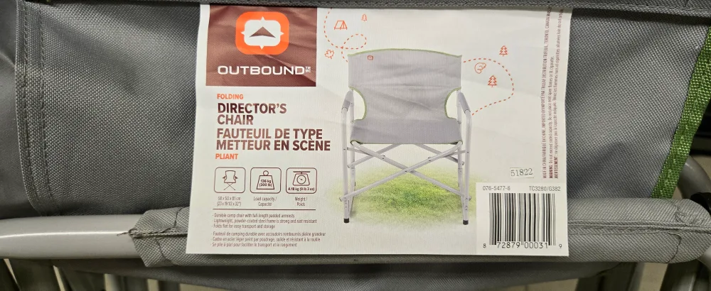 2 Outbound Director's Camping/Beach Chair, 300 lbs image indicator(3)