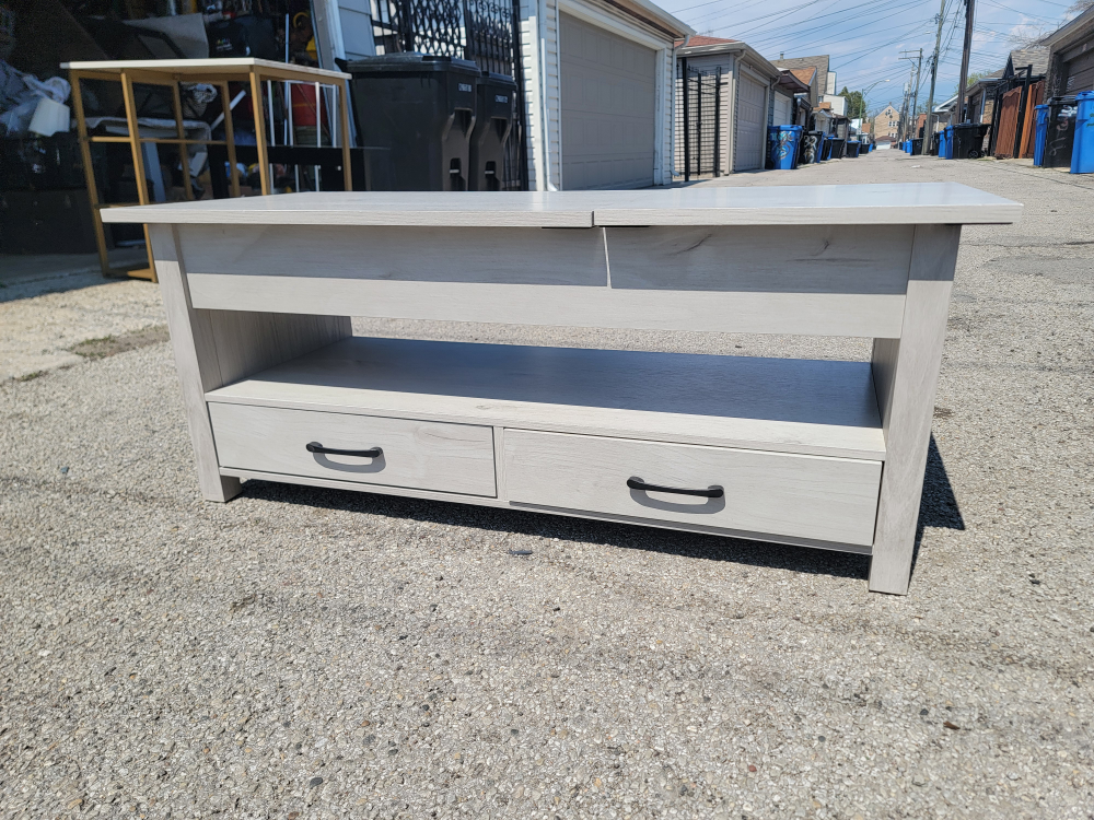Gray Lift-Top Coffee Table - photo 3
