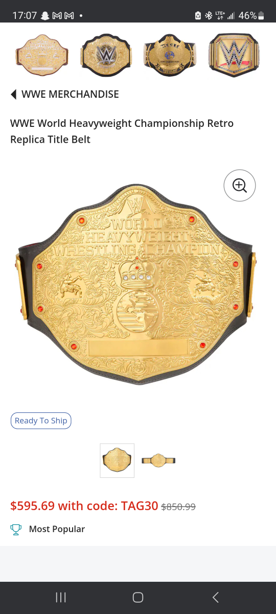 WWE championship belt - photo 3
