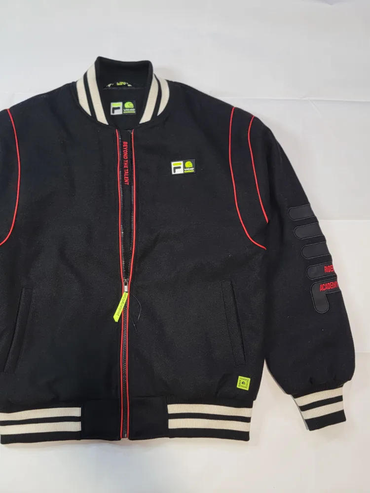 Black Bomber Fila  Jacket image indicator(3)