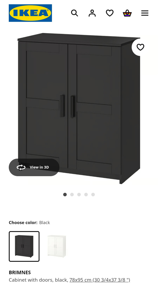 Ikea Brimnes Cabinet - photo 2