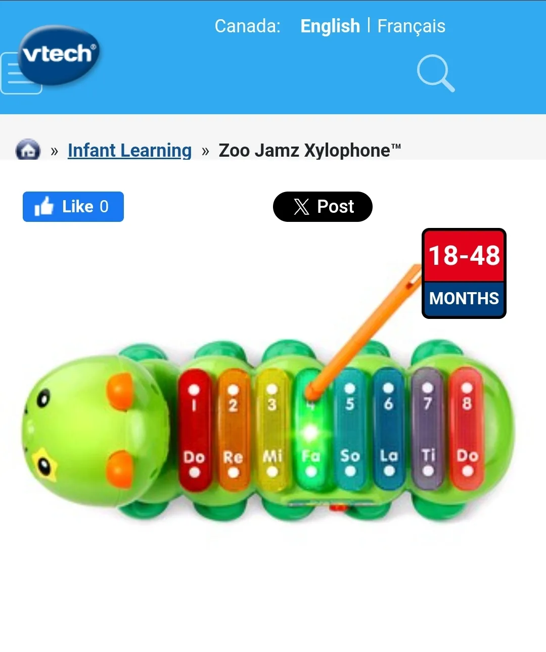 VTech Zoo Jamz Xylophone - 18-48 Months image indicator(4)