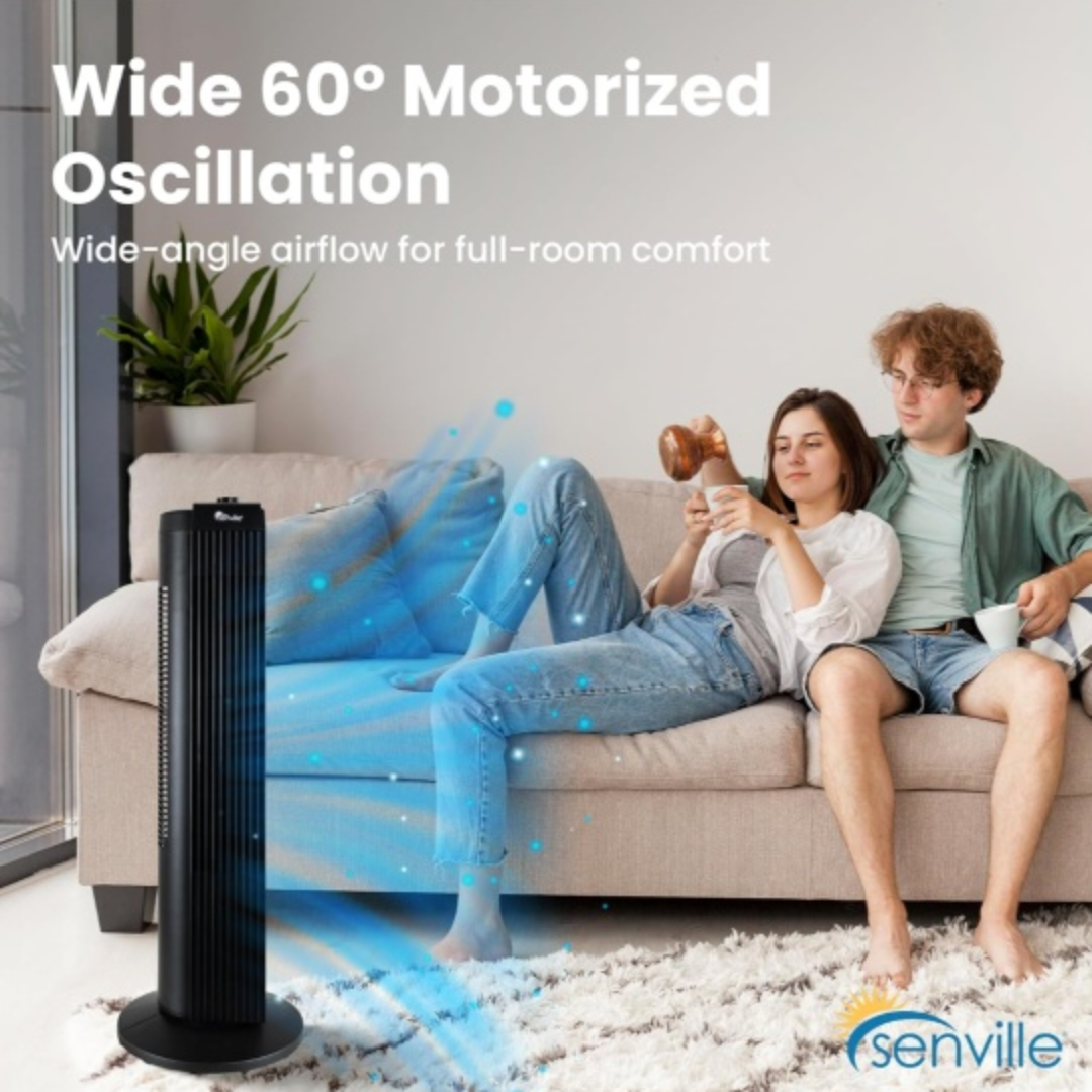 Senville Tower Fan - Slim & Compact - photo 3