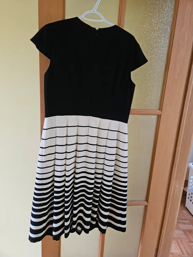 Anne Klein Black and beige Dress - Size 14 image indicator(3)