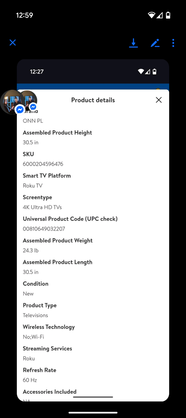 Onn 4K UHD Roku Smart TV 55 inch