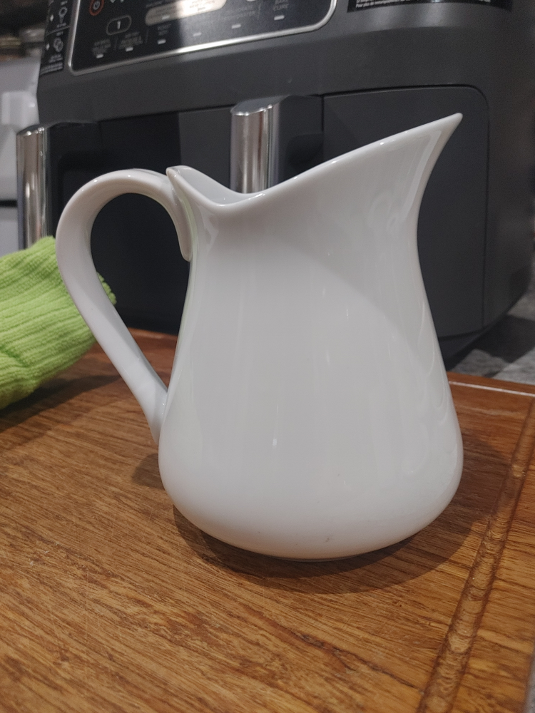 White Ceramic Pitcher