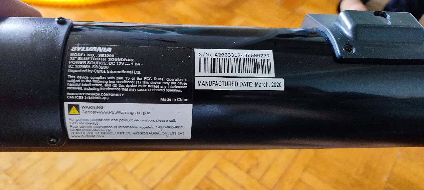 SYLVANIA 32" Bluetooth Soundbar image indicator(3)