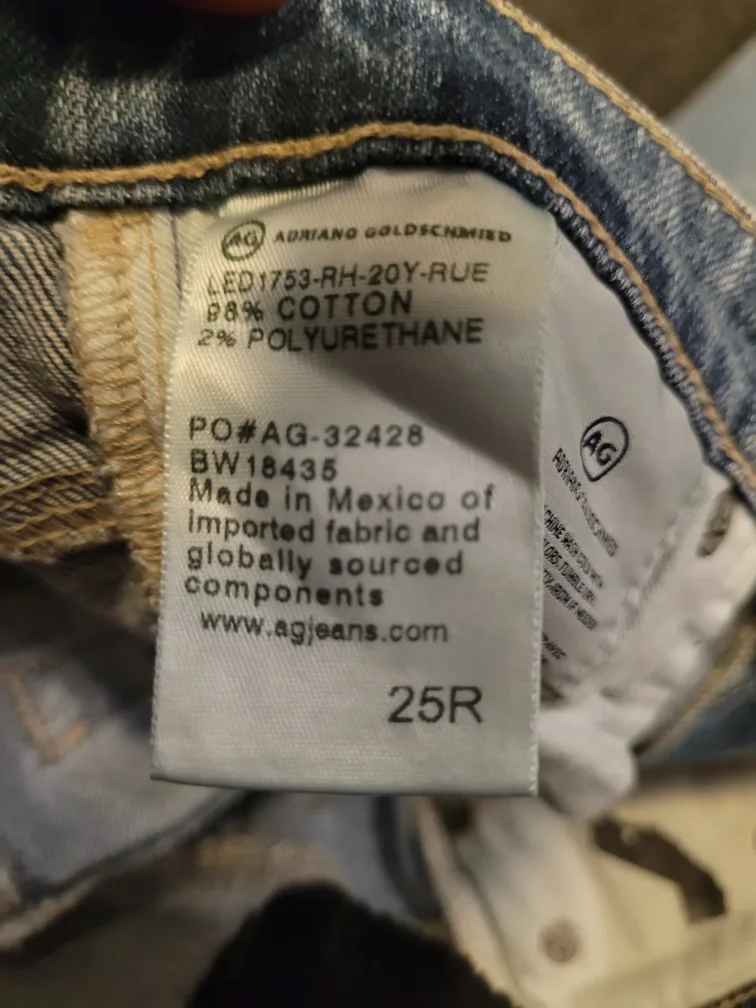 AG-ed Denim Adriano Goldschmied Jeans - Size 25 image indicator(3)