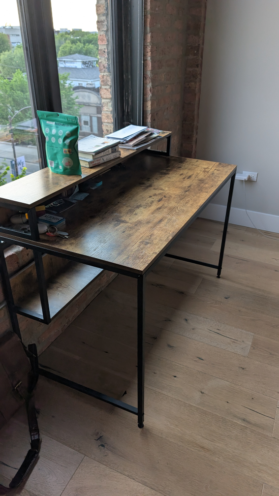 Desk with Shelf - photo 3