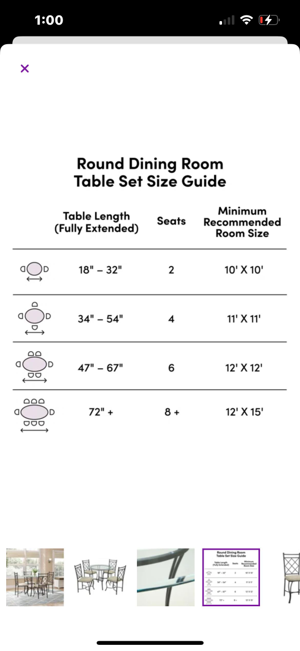 Round Dining Table with 3 Chairs - photo 4