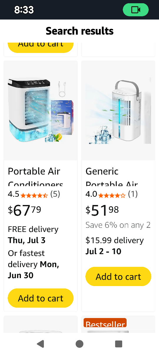 Portable Air Cooler conditioner with Remote - photo 3