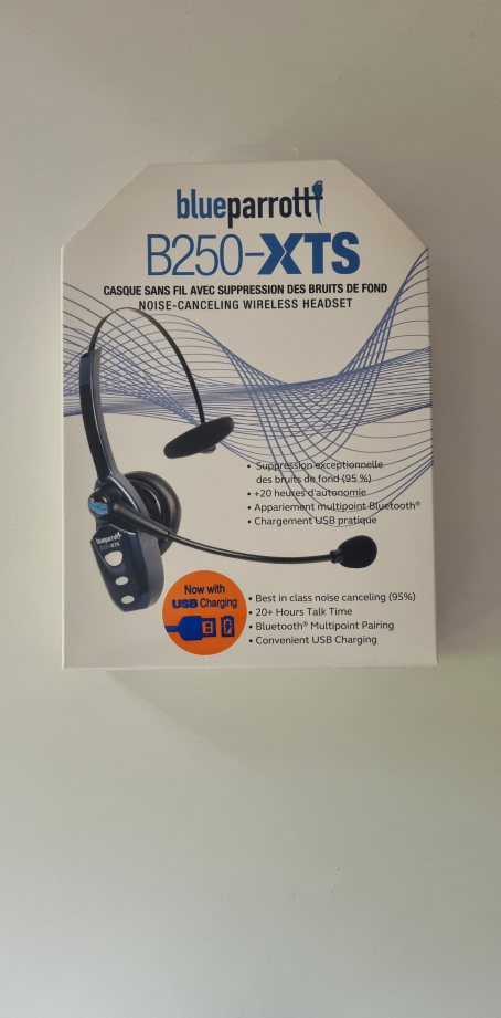 Blueparrott B250-XTS Noise-Canceling Wireless Headset