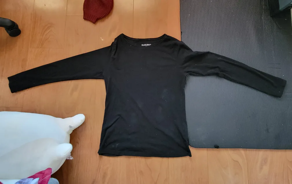 Ellen Tracy Black Long Sleeve Top thumbnail