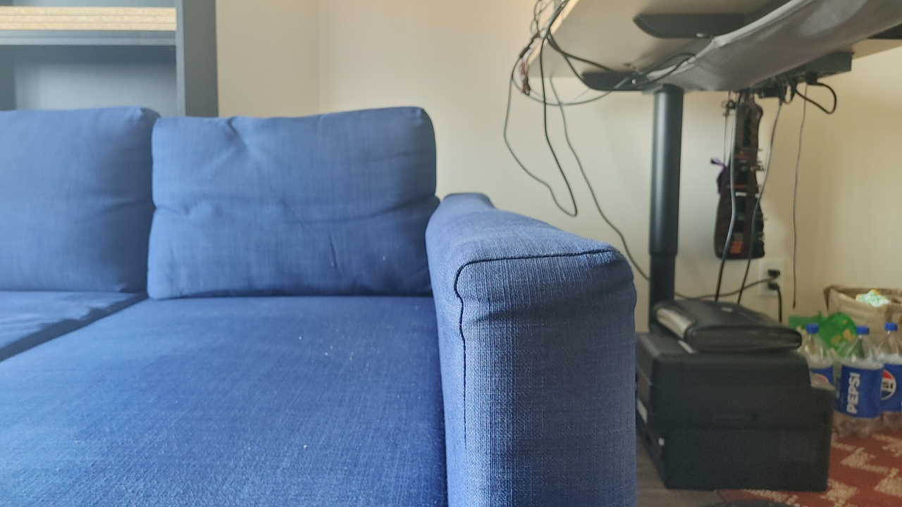 Dark Blue IKEA FRIHETEN sofa bed with storage - photo 2