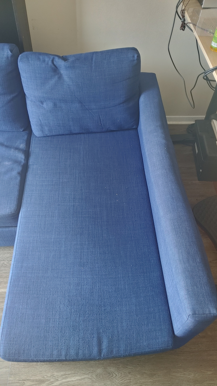 Dark Blue IKEA FRIHETEN sofa bed with storage - photo 3