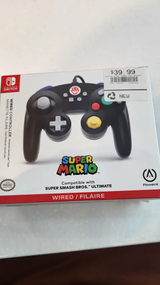 New PowerA Super Mario GameCube Style Wired Controller thumbnail