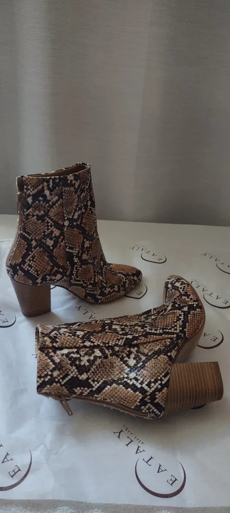 (NEW) ALDO Snakeskin Print Ankle Boots image indicator(3)