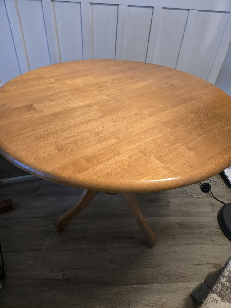 Round Wooden Dining Table