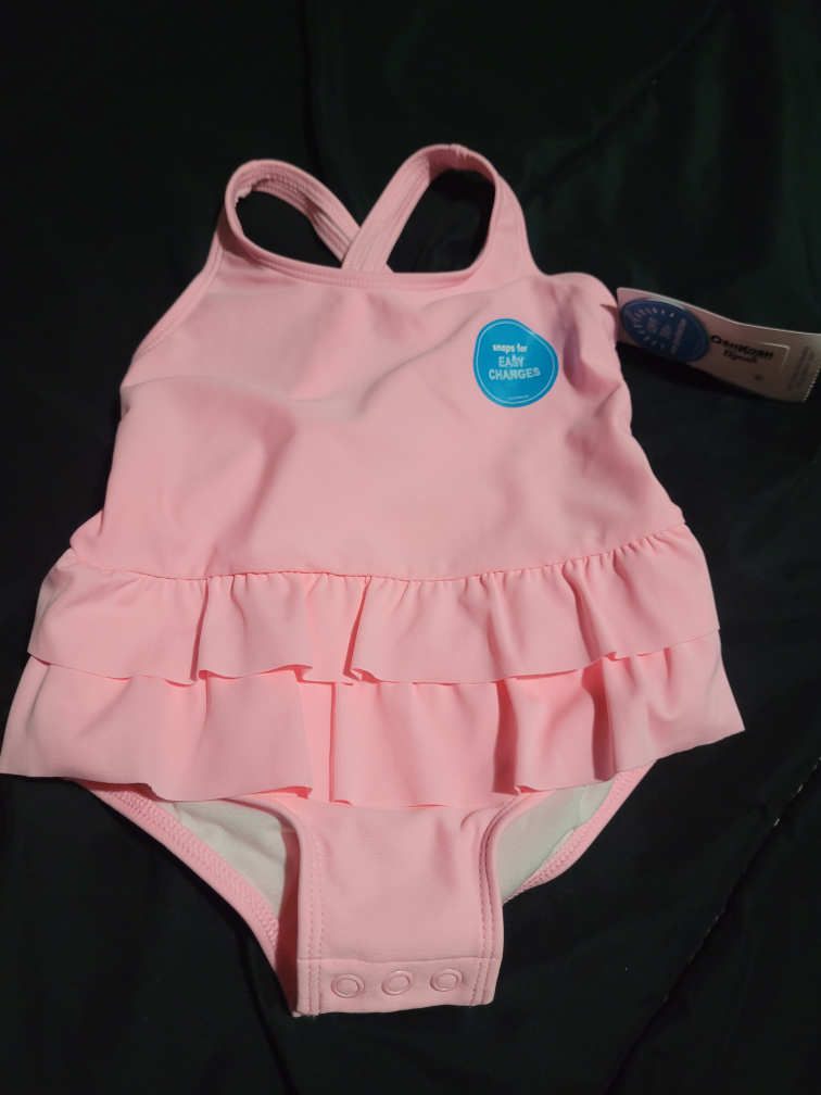 OshKosh B'gosh Pink Swimsuit - Size 12 Months - New
