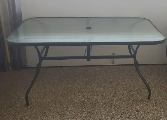 Patio Table with Glass Top thumbnail