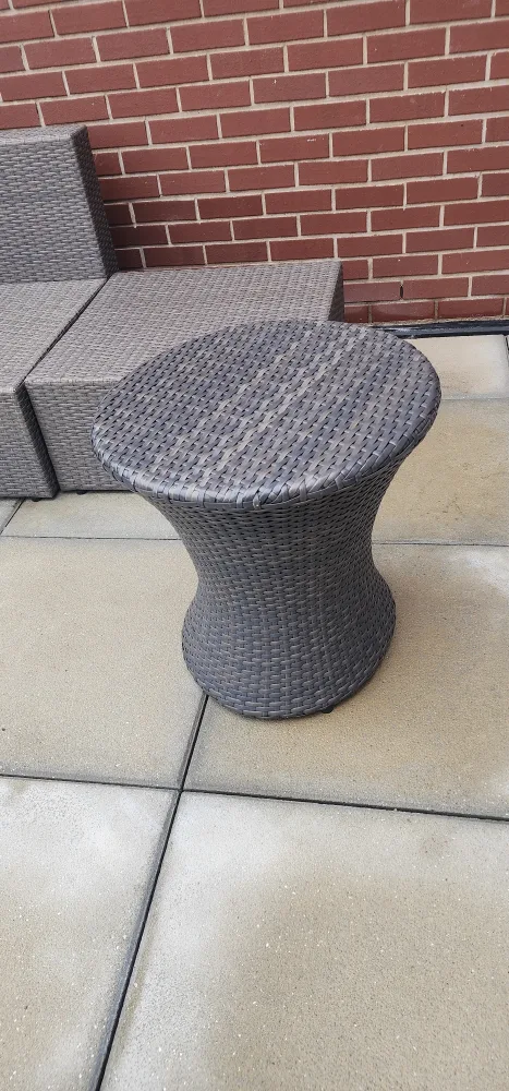 4 Piece Outdoor Wicker Sofa Set with Table (no cushions) image indicator(6)