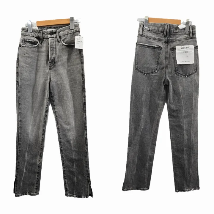 BNWTT Good American Good Boy Straight Legs Jeans Size 23-24 image indicator(5)