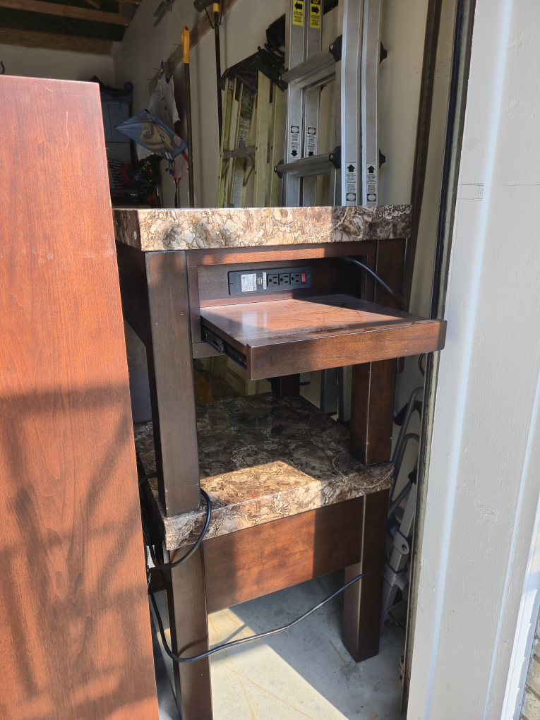 lift top coffee table & 2 endtables with pullout outlets - photo 3