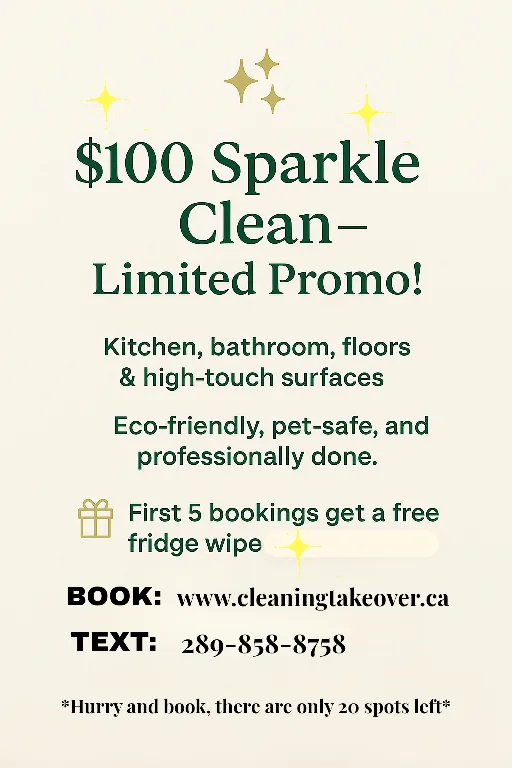 $100 Basic Sparkle Clean! thumbnail